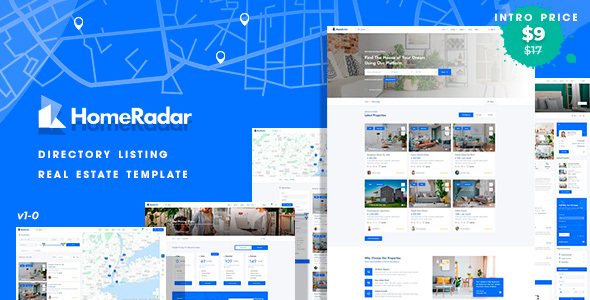 Homeradar – Directory Listing Real Estate Template