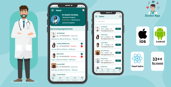 Doctor App Doctor Patient Appointment Booking React Native Ios