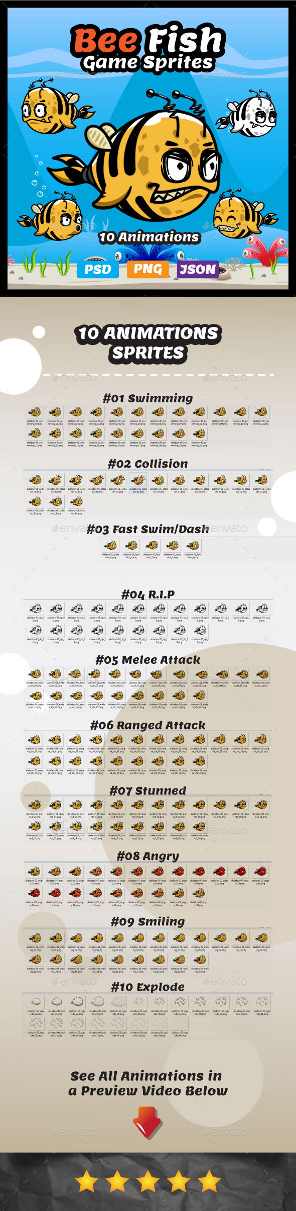 Bees D Game Sprites Sheet Templates From GraphicRiver 56763 Hot Sex