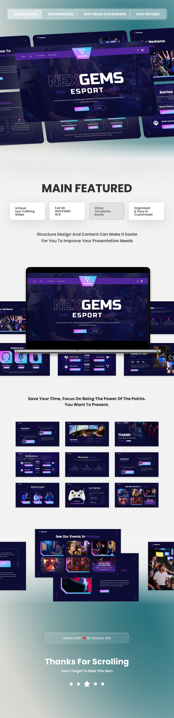 Esports Powerpoint Templates Graphicriver