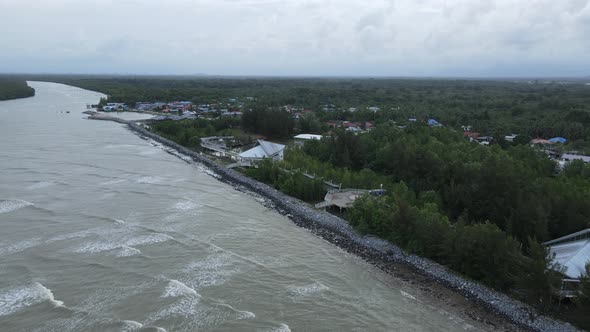 Prawn Fish Farm Aerial