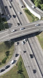 Cars on the Road Aerial View