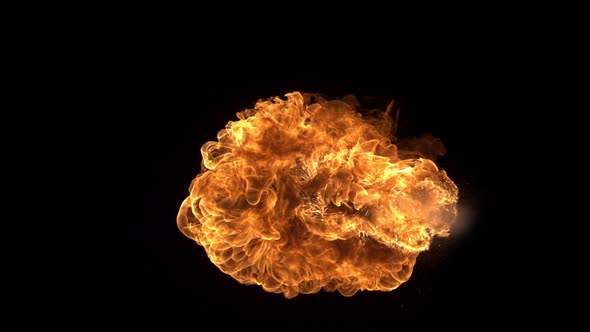 Fire explosion, Slow Motion