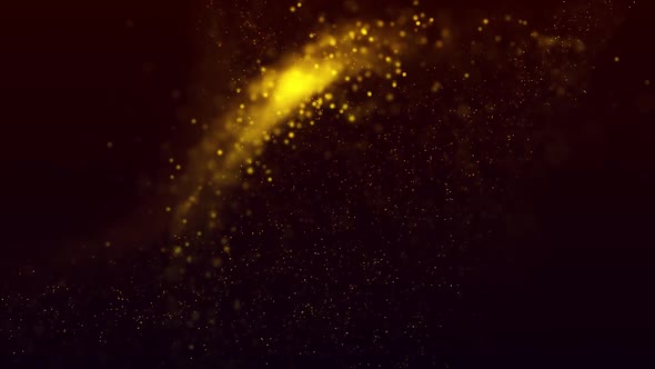 Yellow Particles Falling