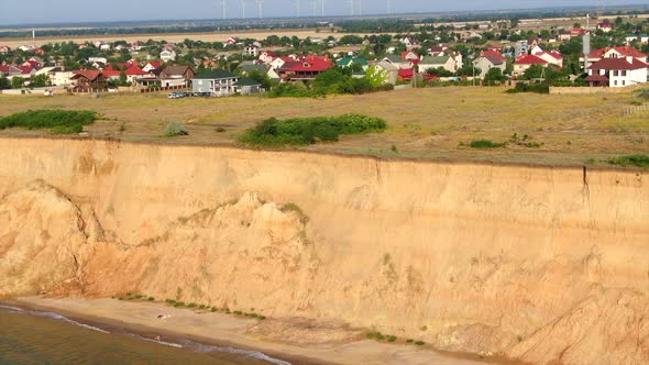 A modern village on the bluff