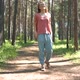 Smiling, laughing and happy girl with walking outdoors travel. - VideoHive Item for Sale