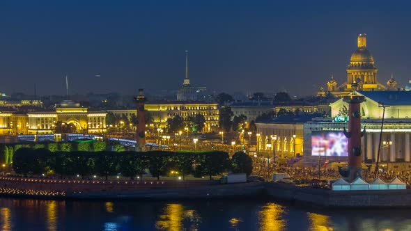 Timelapse Over the City of St