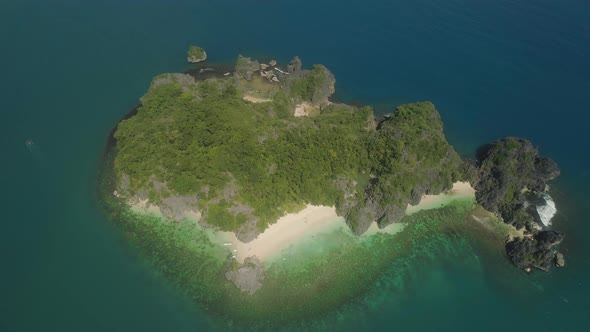 Seascape of Caramoan Islands Camarines Sur Philippines