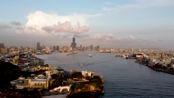 The Aerial view of Kaohsiung