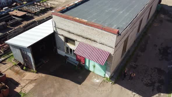 Flying a Quadcopter Over an Industrial Area