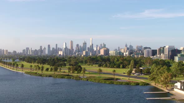 Melbourne City Albert Park Lake