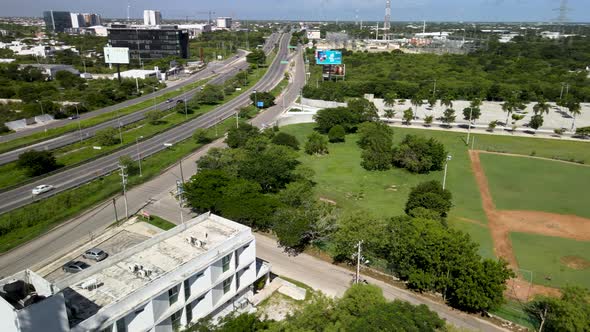 Orbital View of north Merida in Yucatan