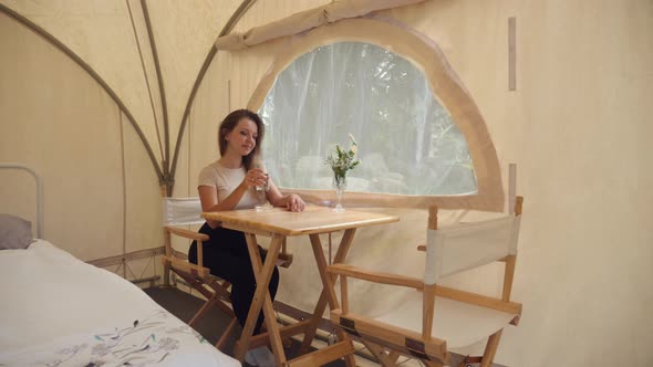 Inside Modern Glamping Camp