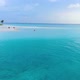 Drone Flyuing Along Maldive Paradise Tropical Island - VideoHive Item for Sale