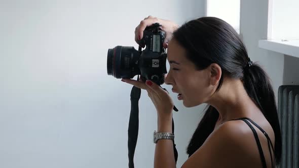 Photographer Working in Studio