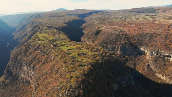 Samshvilde Fortress From Aerial Perspective