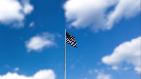 Police Flag Waving