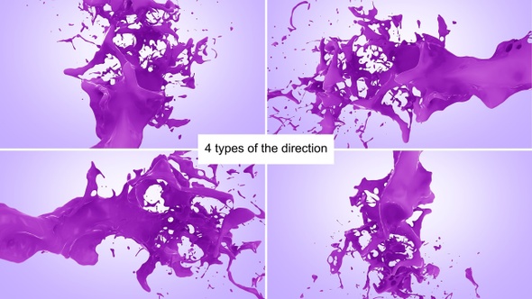 Purple Paint Splash