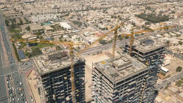 Skyscrapers Under Construction in Dubai