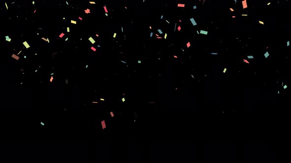 Colorful confetti party