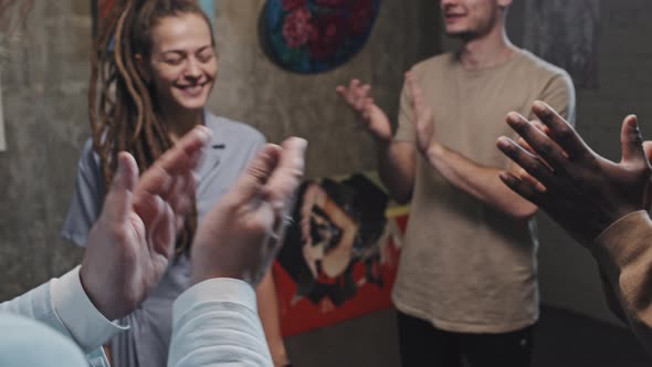 Artist on Opening of Exhibition alt