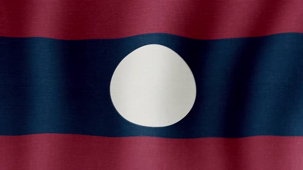 The National Flag of Laos alt