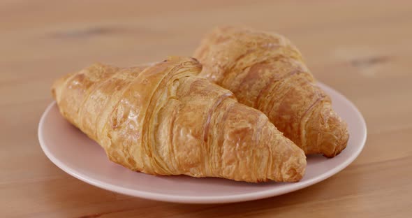 Croissant Bread Morning Breakfast