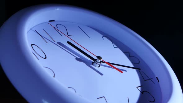 Close Up of a Watch on Black Background