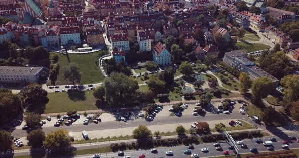 Aerial View Of Warsaw