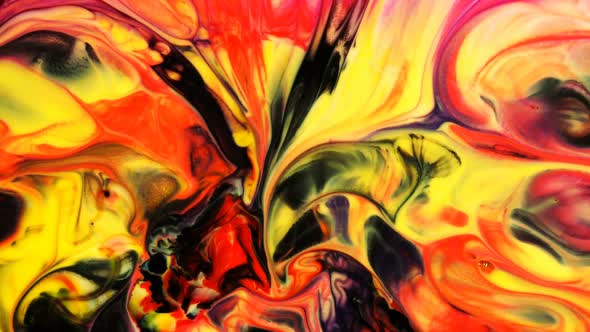 Abstract Art Ink Paint Spread Explode Background 