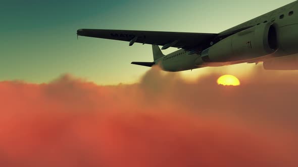 Aircraft On High Clouds alt