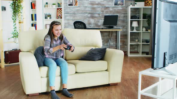 Bad Behavior of Little Daughter After Her Mother Took Her Controller