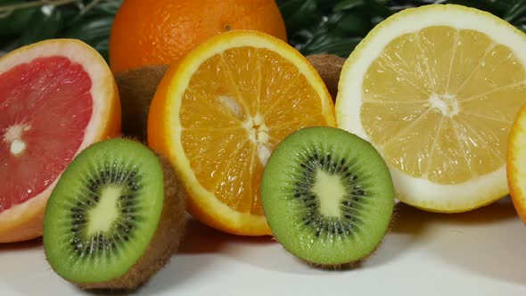 Colorful Citrus And Kiwi