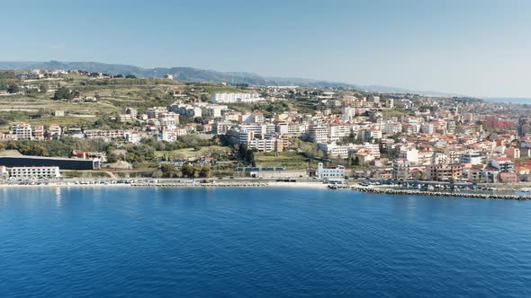 Aerial View of Railway Near the Beach