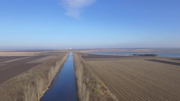 Irrigation Channel And Fish Farm