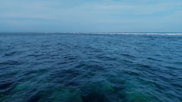 Fascinating Flight Over The Ocean