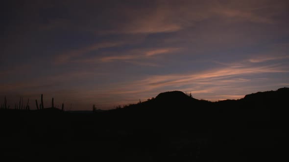 a Mexico desert time lapse