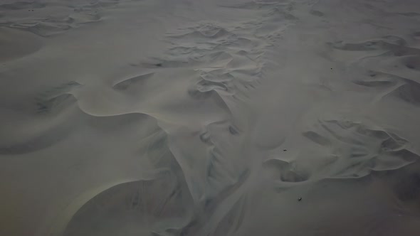 Aerial view of desert in Peru.