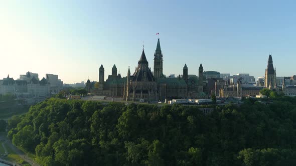 Aerial of the Parliament of Canada