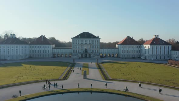 Beautiful Symmetrical Palace in Munich, Germany Nymphenburg Palace or Schloss Nymphenburg Famous