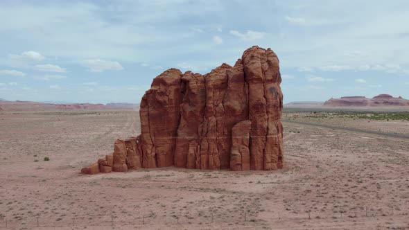 Rock Formation on Navajo Native American Indian Land Reservation in Arizona