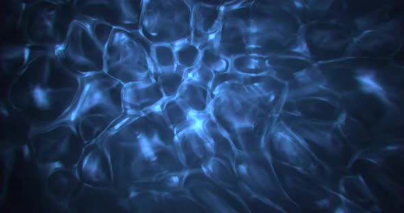 Water caustic background dark and blue underwater