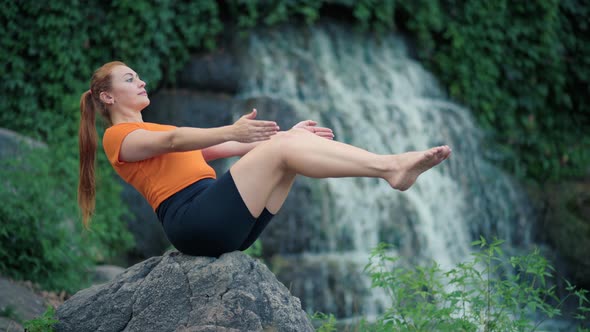 Woman Doing Yoga