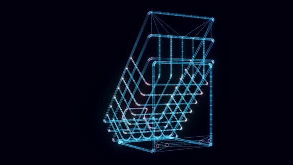 Empty Chocolate Basket Hologram Rotating Hd