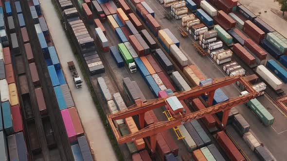 Containers and seaport