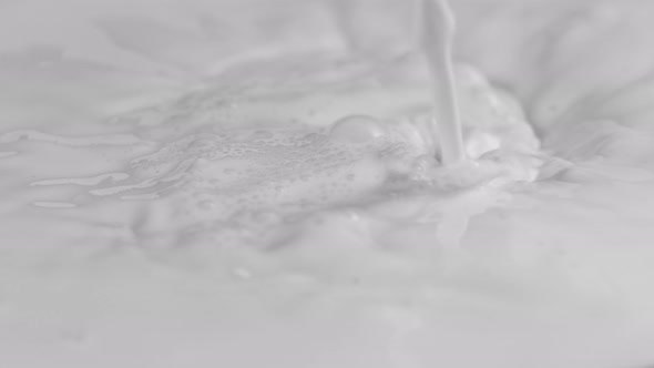 Pouring Fresh Milk in Super Slow Motion Shooted with High Speed Cinema Camera at 1000Fps