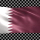Qatar waving flag looped - VideoHive Item for Sale