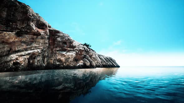 Baltic Sea Coast on the Rocky Island