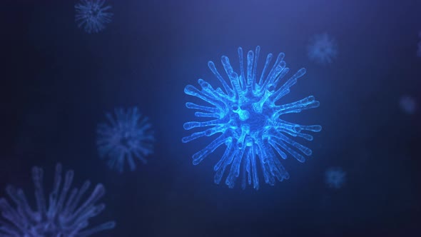 Bacteria Blue Moving alt