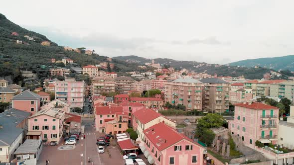 Aerial View of Chiavari Liguria Italy